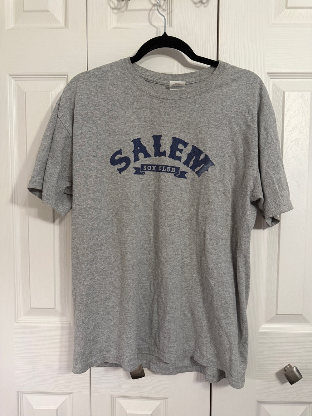 Salem Sox Club Graphic Tee Gray Baseball Collegiate Sports T Shirt